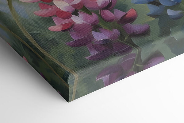 Colorful blooms in gentle hues