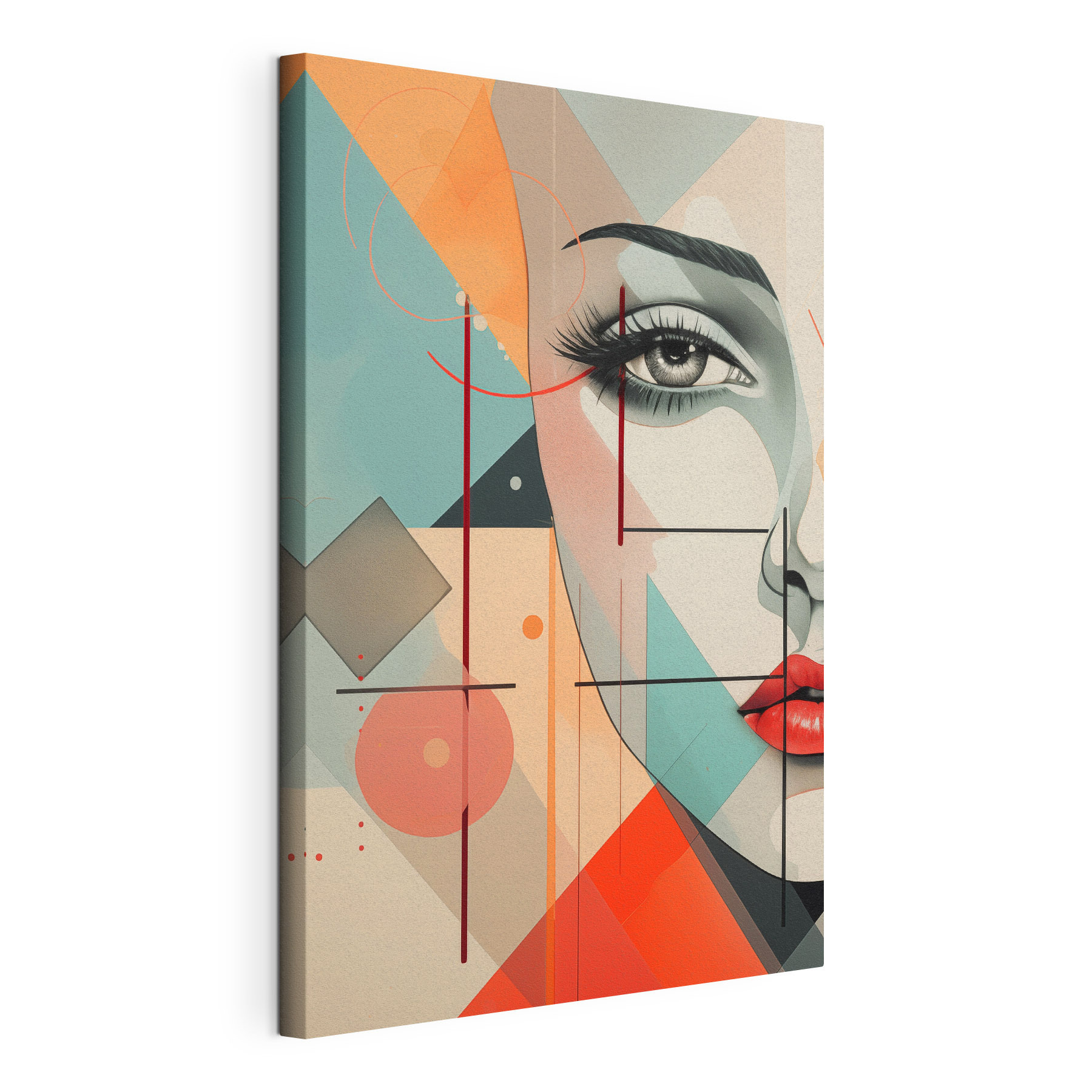 Painting of a woman's face