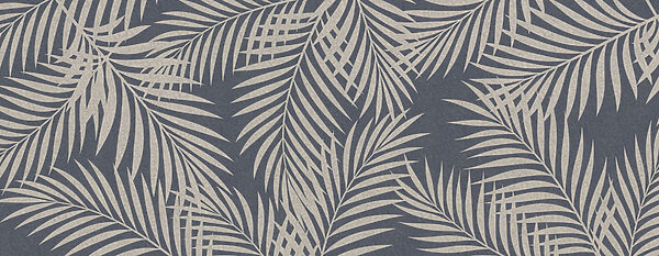 Pattern of leaves on a blue background