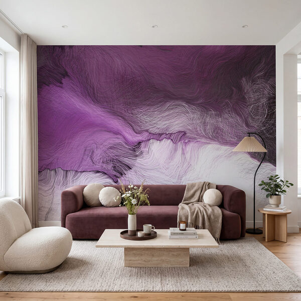 Paars-wit schilderij Paars-wit schilderij