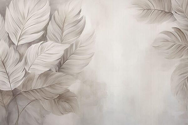 White feathers on a white background White feathers on a white background