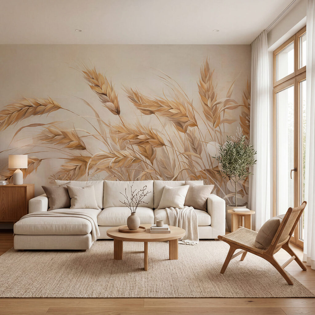 Schilderij van tarweplanten