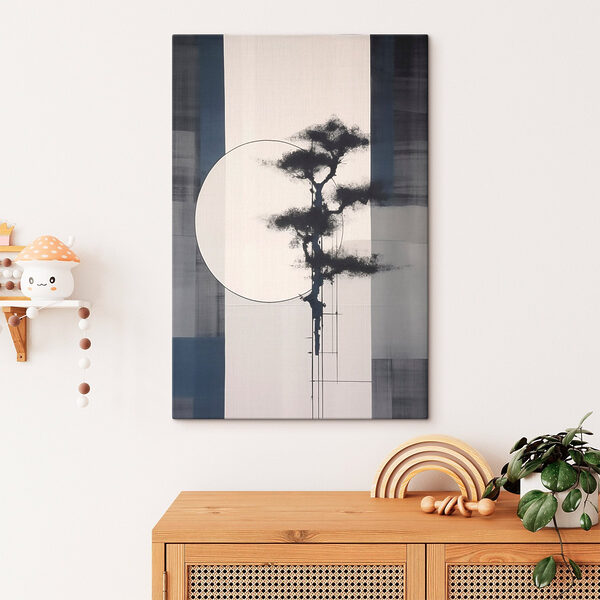 Tree with a circle and lines Tree with a circle and lines