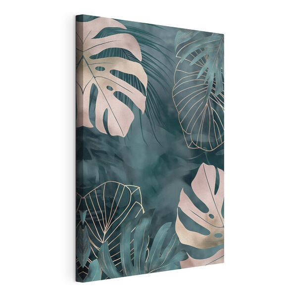 - Elegant leaves in soft colors
