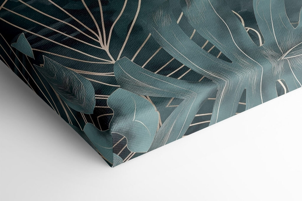 - Elegant leaves in soft colors