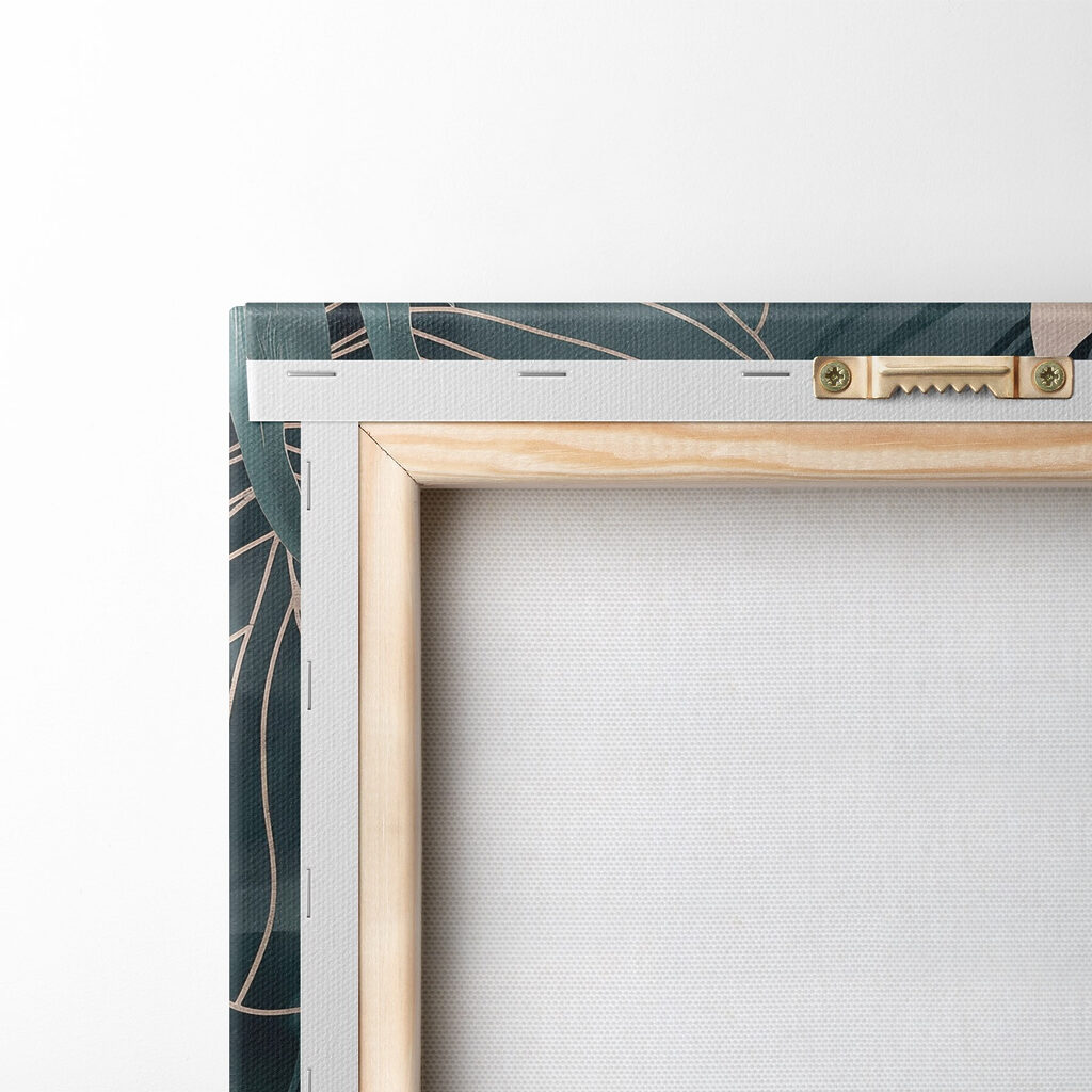 - Elegant leaves in soft colors