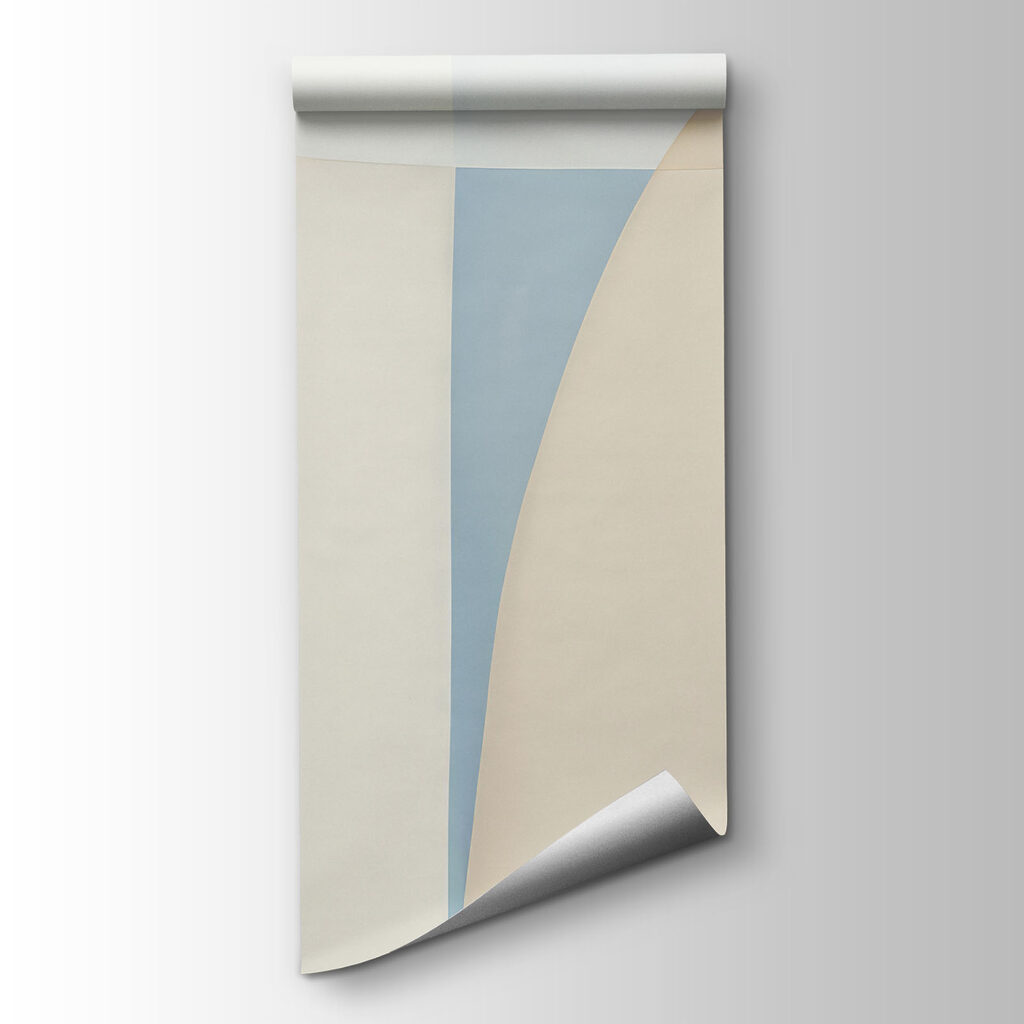 Blue and white art piece