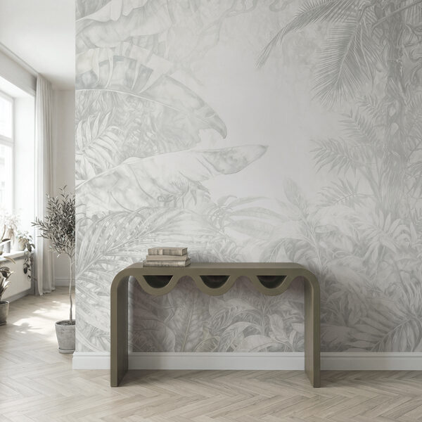Witte achtergrond met planten