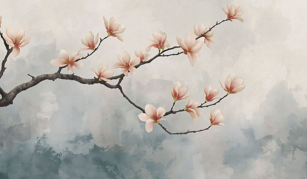 Branch with flowers on it