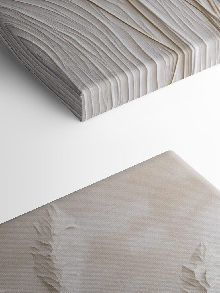 Delicate strokes in soft earth tones Delicate strokes in soft earth tones
