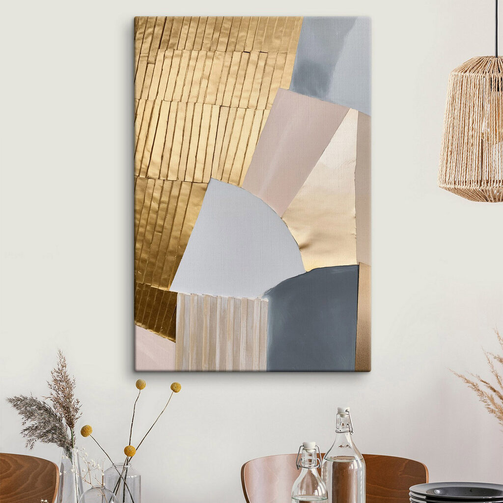 Artful arrangement of soft colors