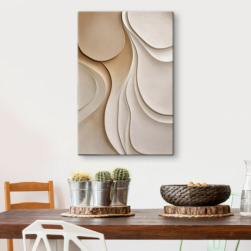 White and tan wall art White and tan wall art