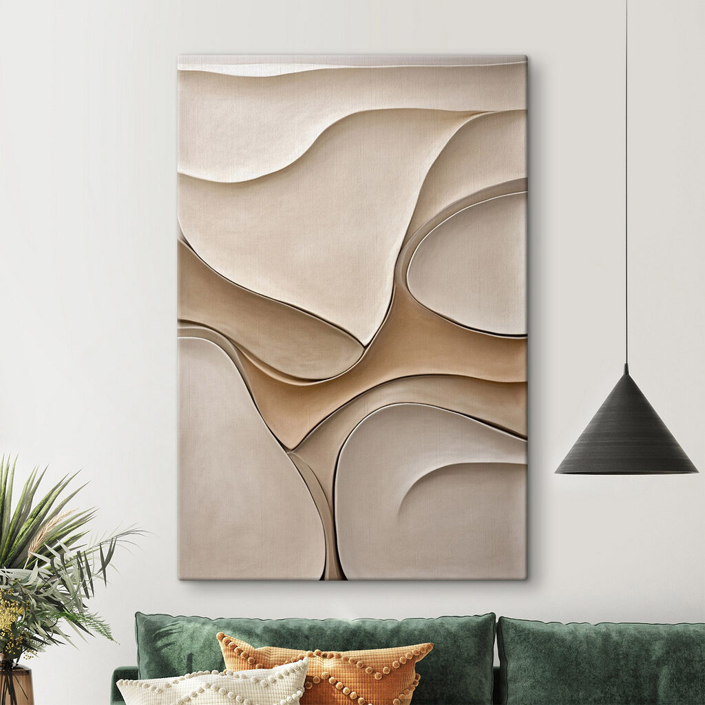Gentle curves in soft tones Gentle curves in soft tones