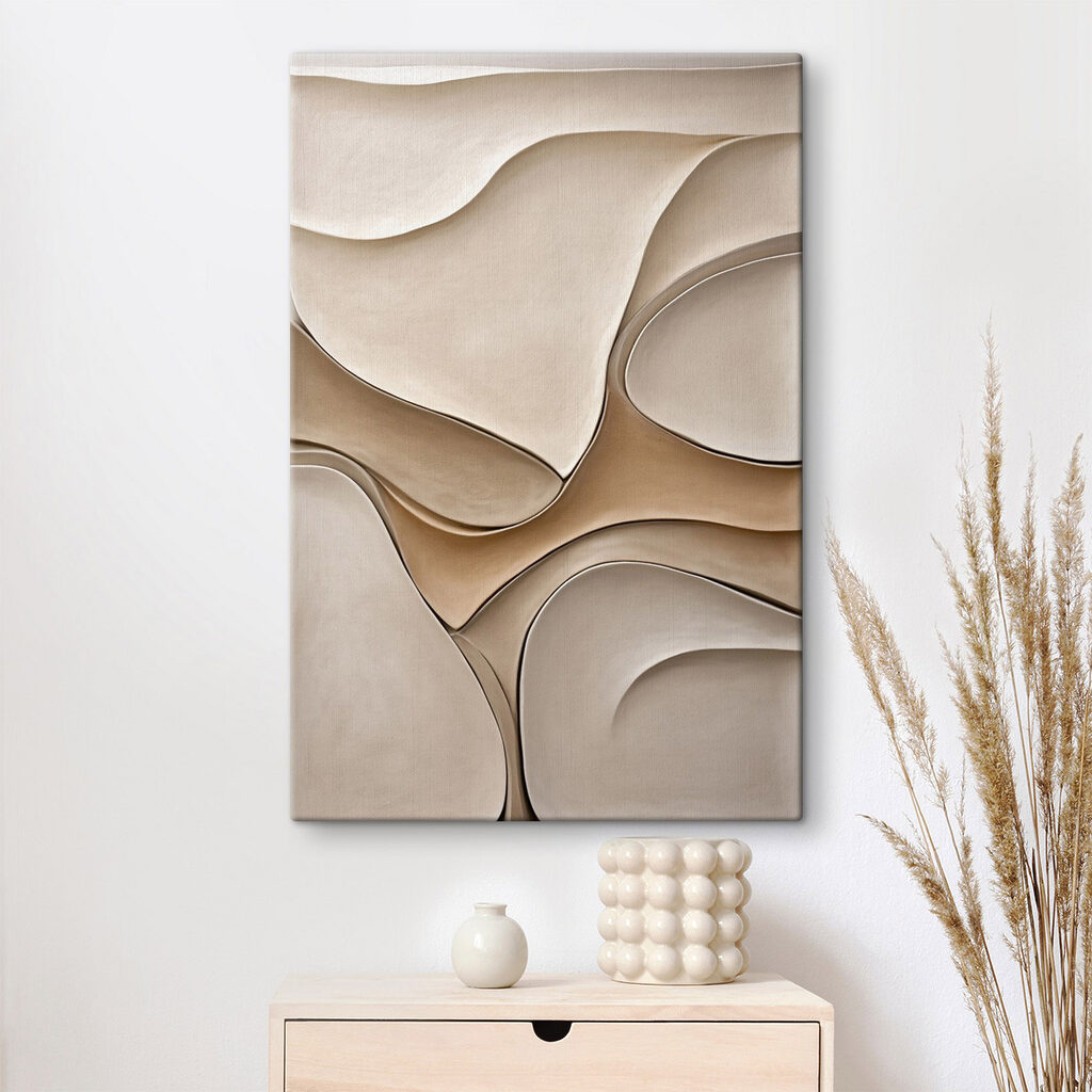 Gentle curves in soft tones Gentle curves in soft tones