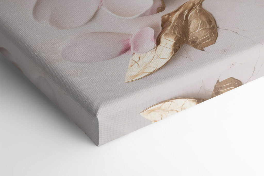 White and pink flowers on a marble surface White and pink flowers on a marble surface