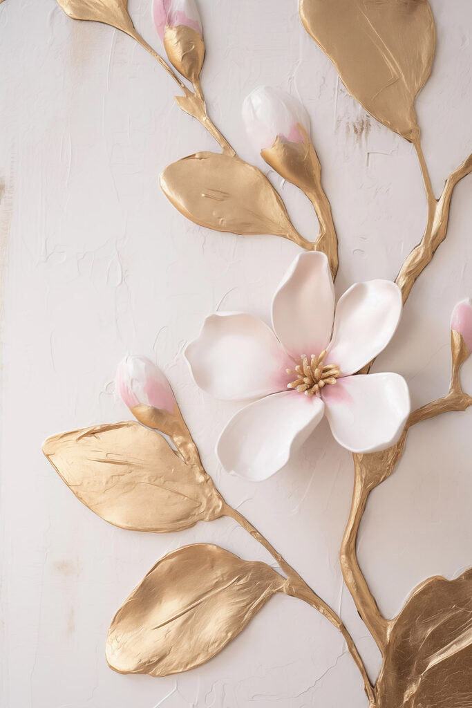 Delicate floral design with soft hues Delicate floral design with soft hues