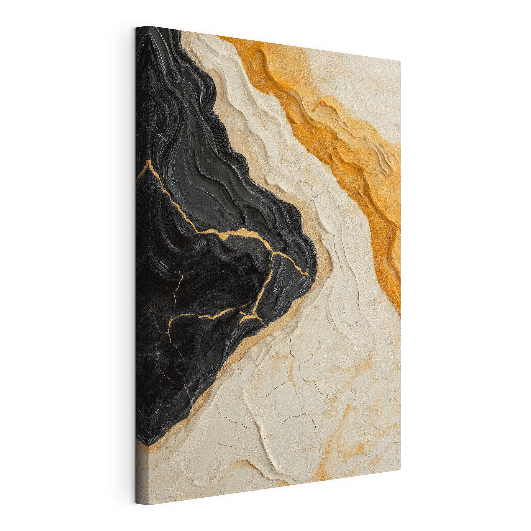 - Dynamic interplay of earthy tones