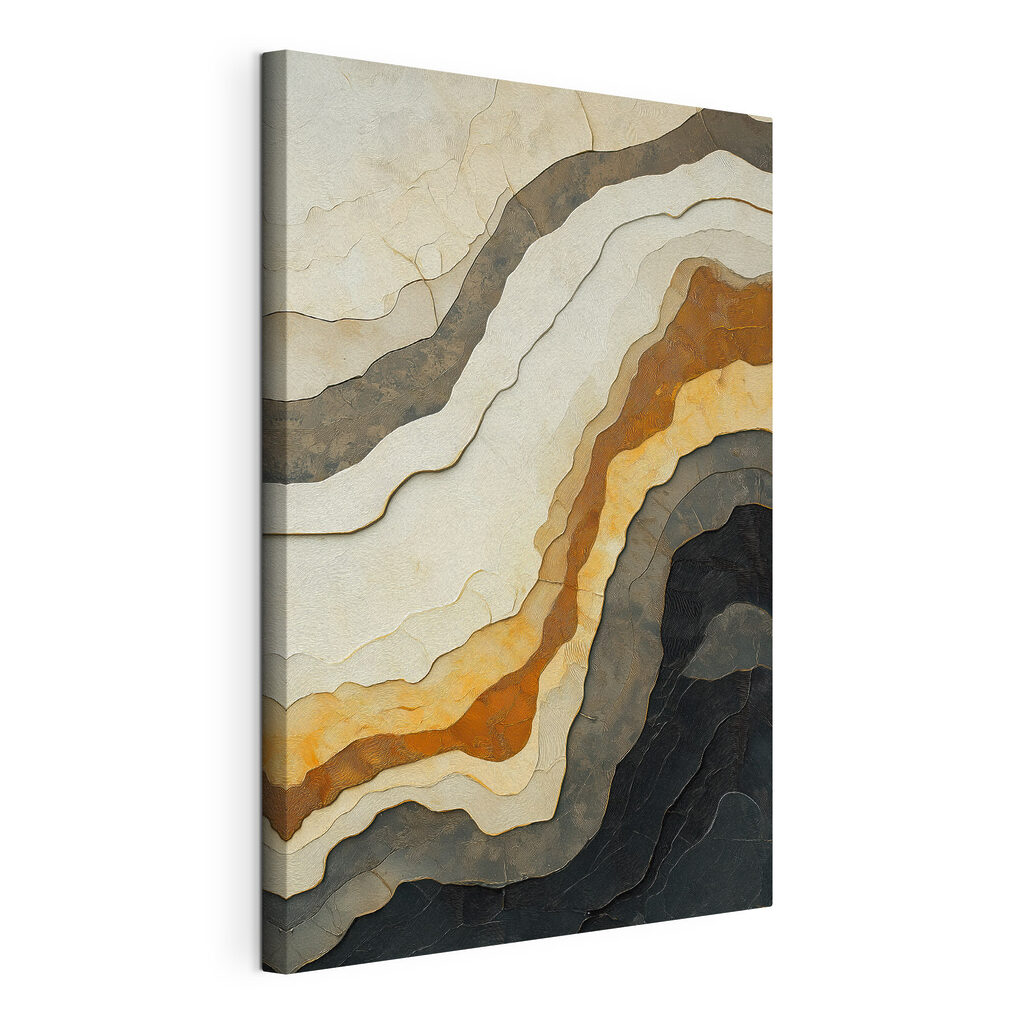 - Waves of muted natural tones