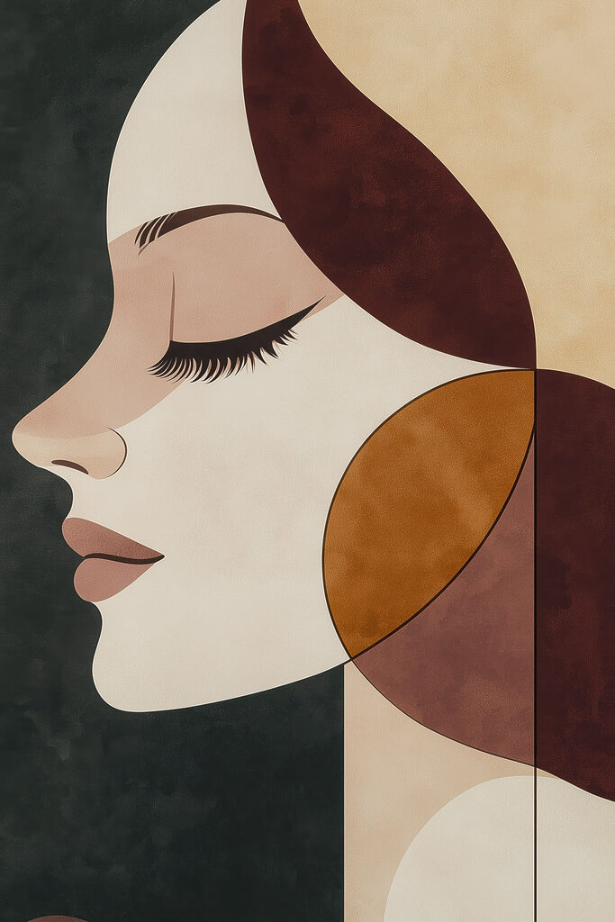Serene profile in warm tones Serene profile in warm tones