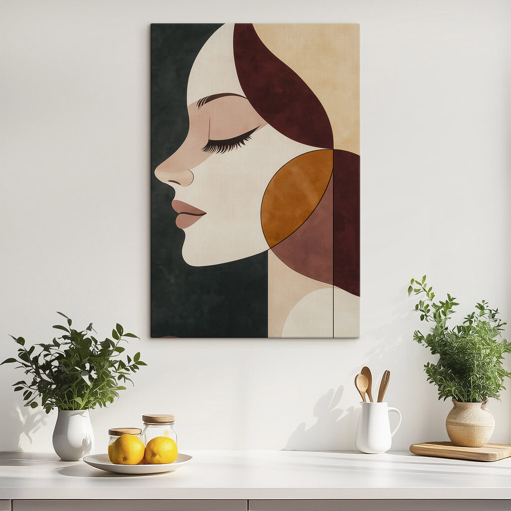 Serene profile in warm tones Serene profile in warm tones