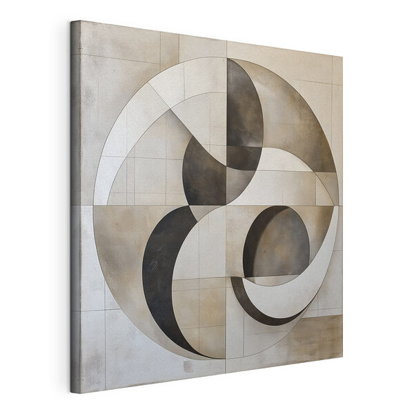 Canvas Schilderijen Zwart-wit cirkelvormig ontwerp (Artikelnummer: s50245) Canvas Schilderijen Canvas Schilderijen Zwart-wit cirkelvormig ontwerp (Artikelnummer: s50245)