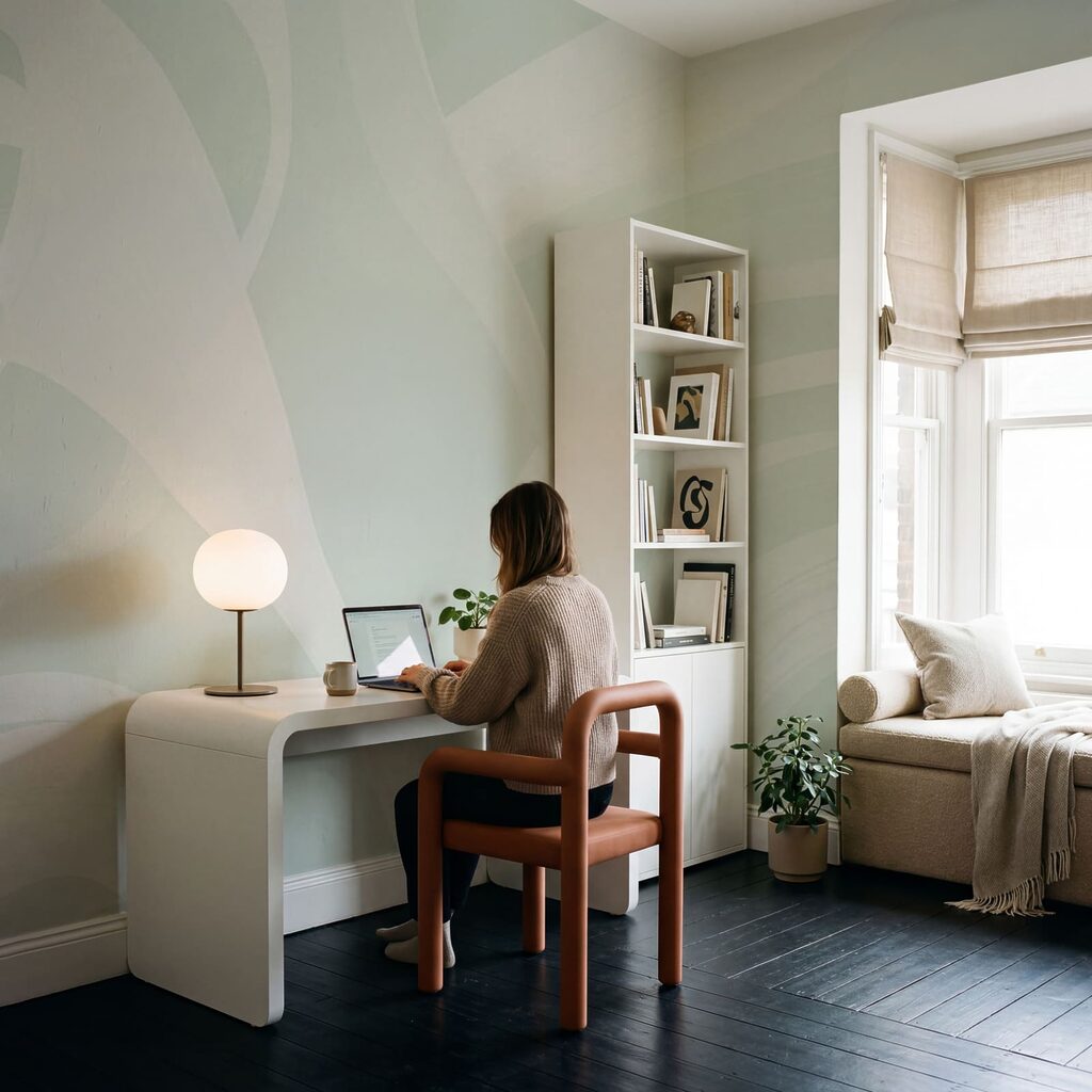Witte en groene achtergrond