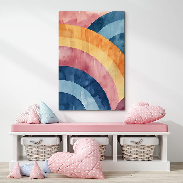 Colorful rainbows on a surface Colorful rainbows on a surface