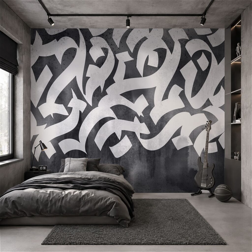 Witte en zwarte graffiti