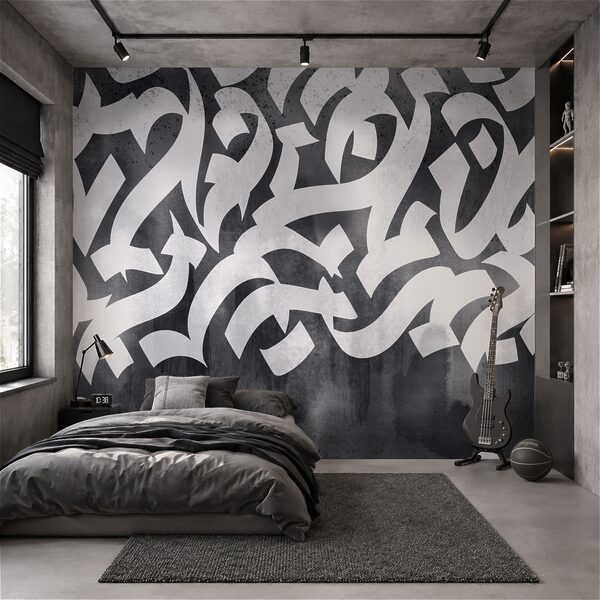 Witte en zwarte graffiti