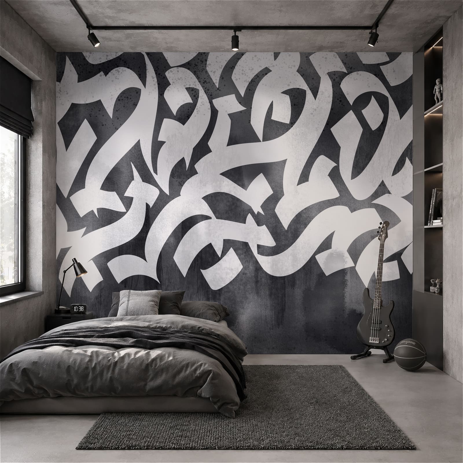 Witte en zwarte graffiti