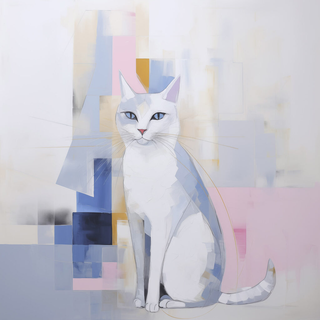 Painting of a cat