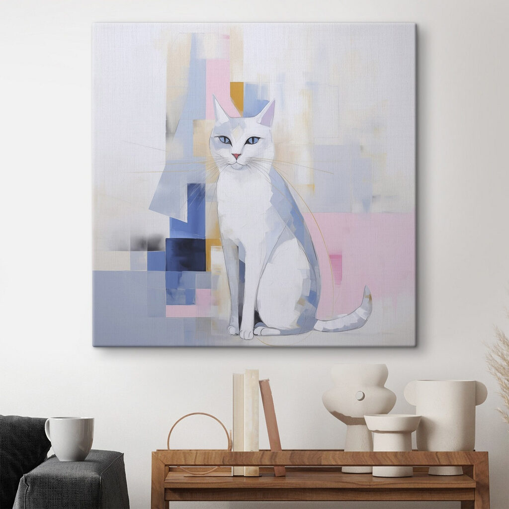 Painting of a cat