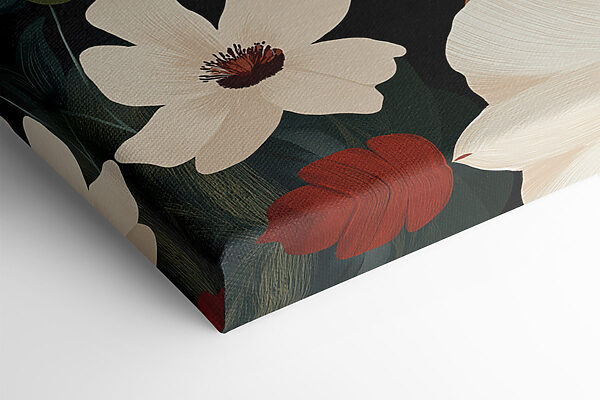 - Serene beauty among blooming flowers