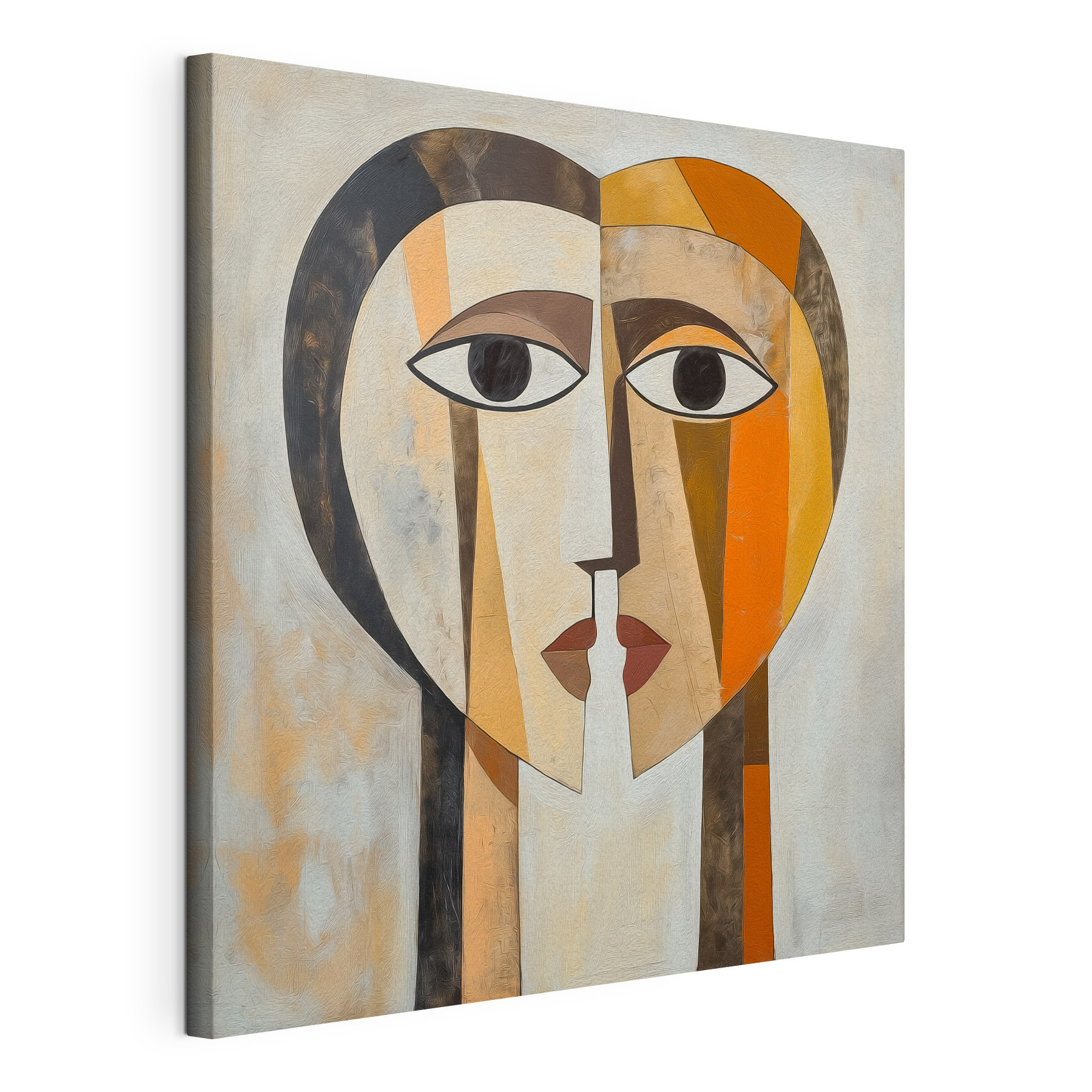 Painting of a face and heart