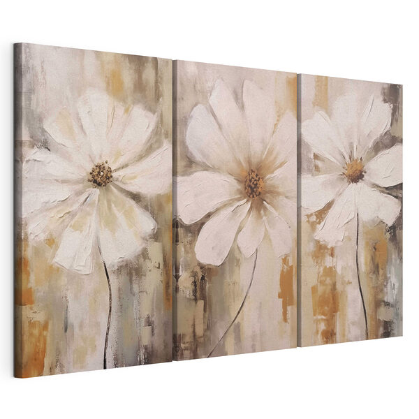 Drie kunstwerken Modulaire canvasprint Drie kunstwerken