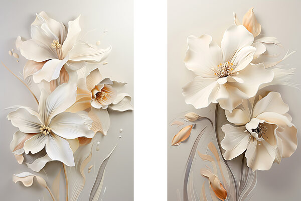 Blossoms in soft, calming hues Blossoms in soft, calming hues
