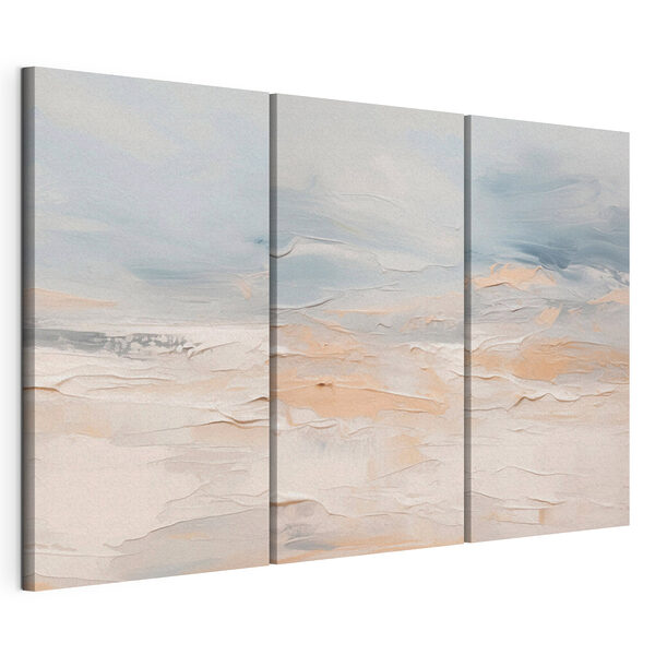 Modulaire canvasprint Een reeks schilderijen van een strand