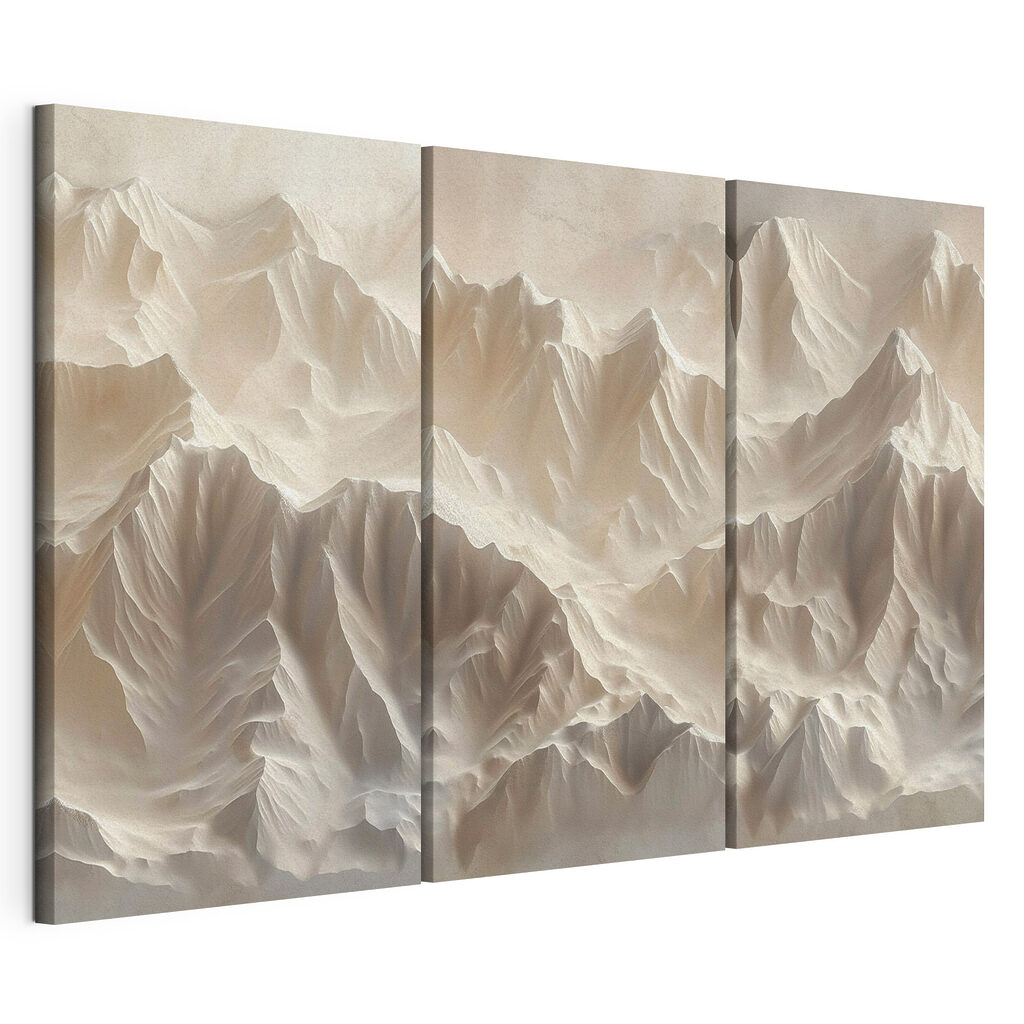 Group of mountains with snow