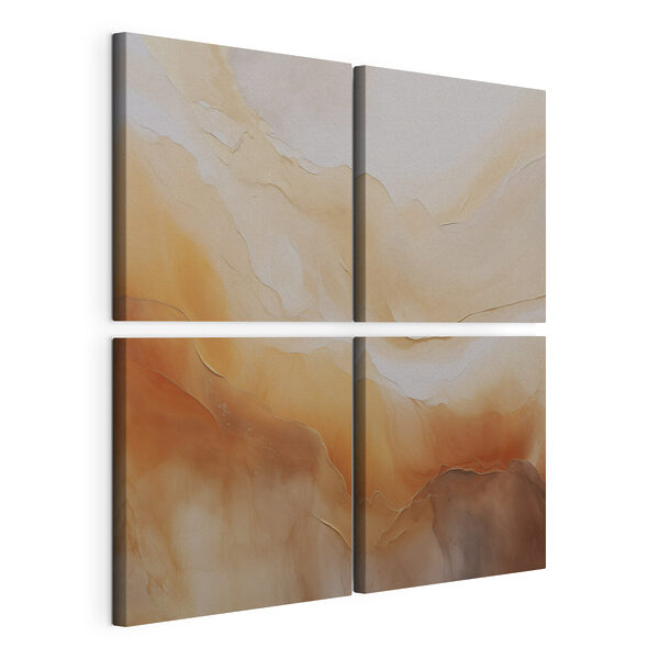 Modulaire canvasprint Collage van vloeistoffen in verschillende kleuren