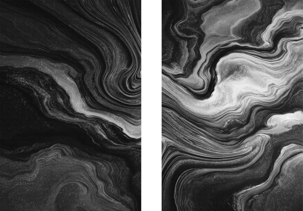 Black and white swirls Black and white swirls