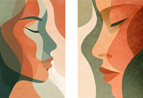 Side view of a woman's face Side view of a woman's face