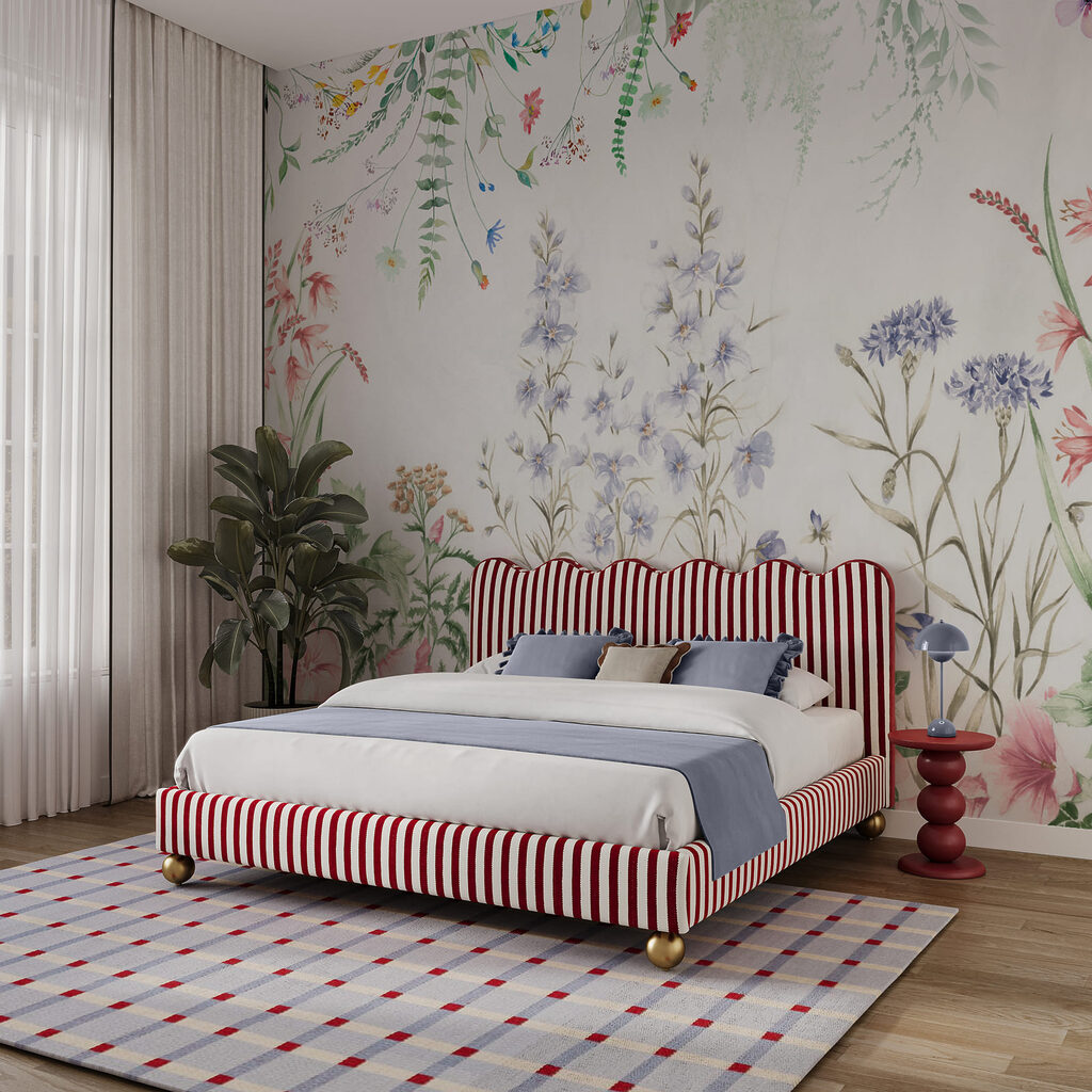 Schilderij van bloemen en bladeren Schilderij van bloemen en bladeren