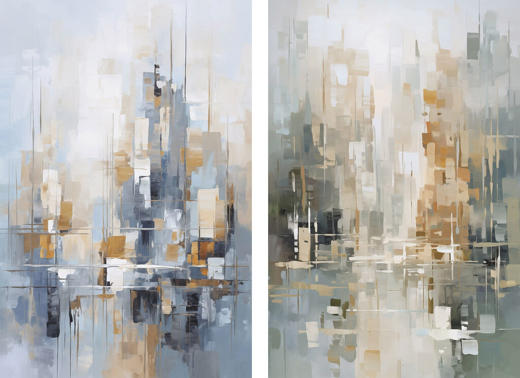 Painting of a city