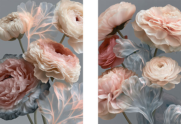 Delicate petals in soft colors Delicate petals in soft colors