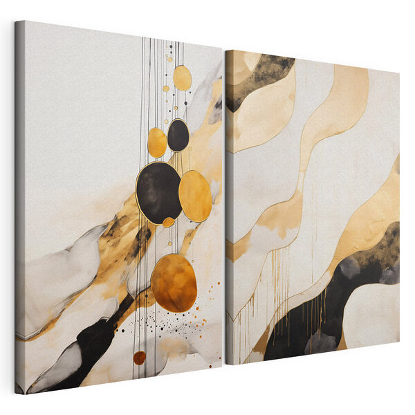 - Abstract forms in soothing tones