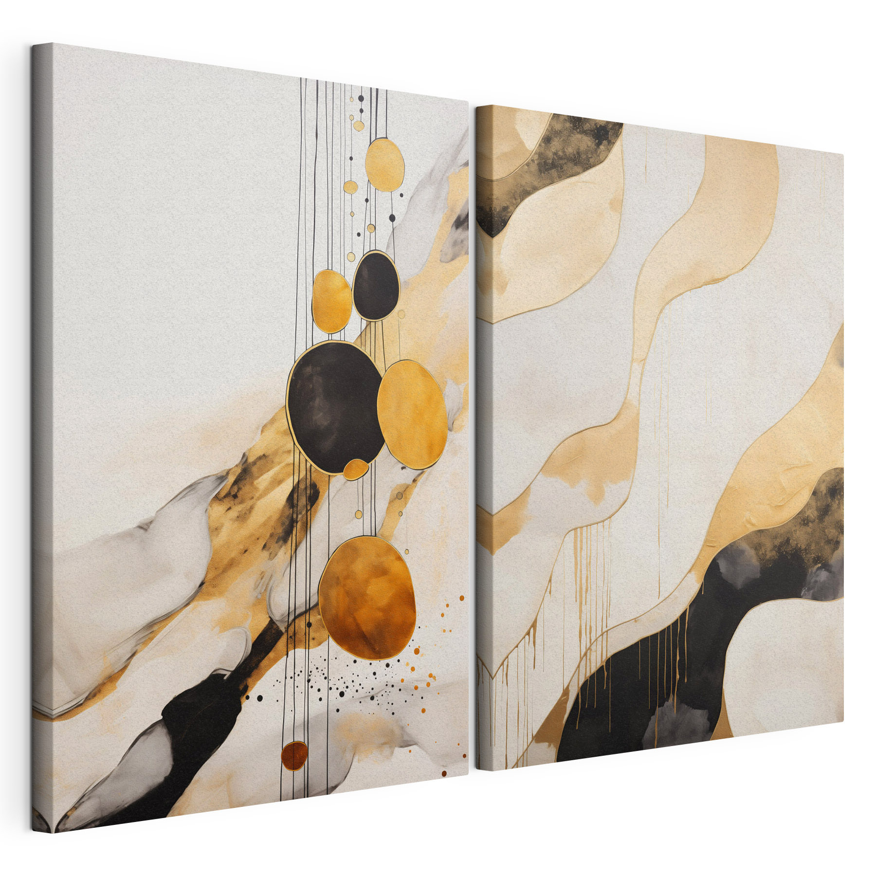 - Abstract forms in soothing tones