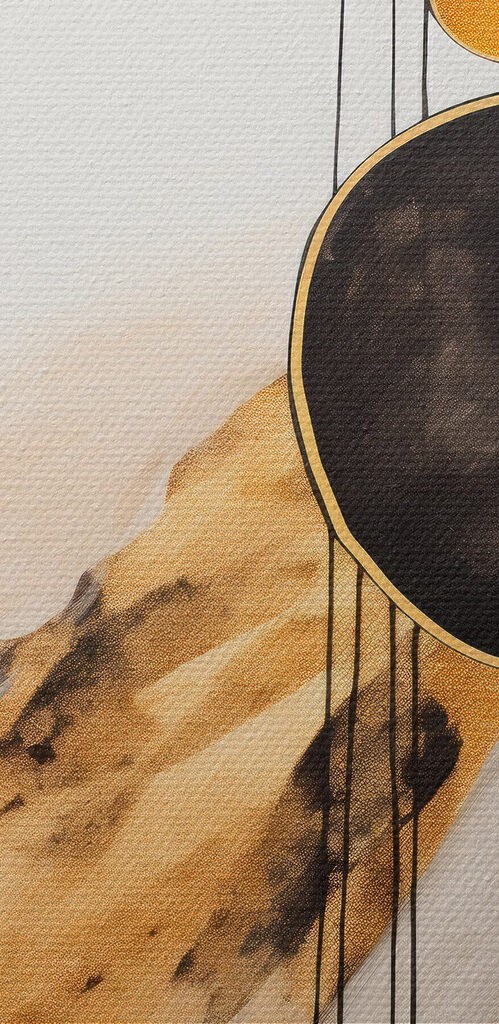 - Abstract forms in soothing tones