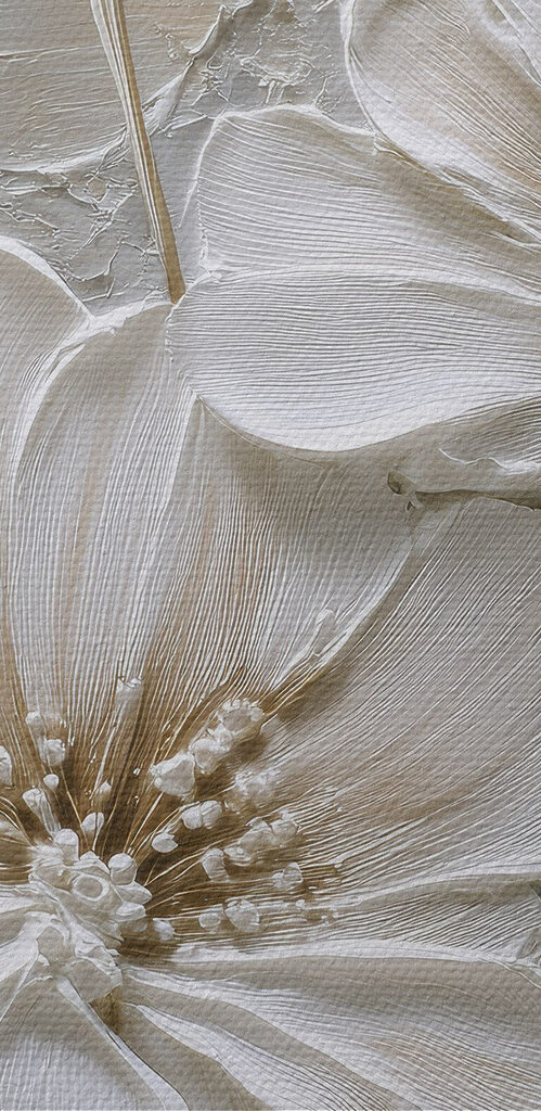 Delicate flowers in soft hues