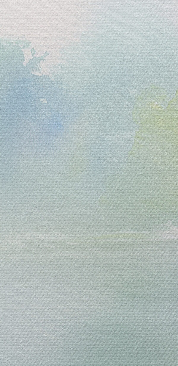 Watercolor painting of a tree and a lake Watercolor painting of a tree and a lake