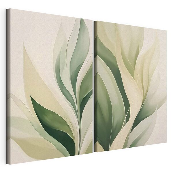 Gentle waves of green and cream Gentle waves of green and cream